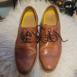 Cole Haan Tan Leather Men's Oxfords